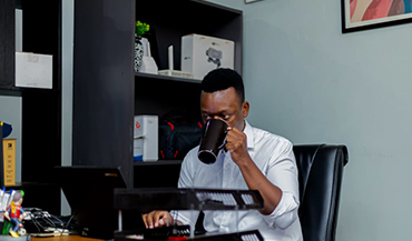 Tumu Siime at TsolHub Head Offices